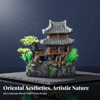 Fish Tank Hiding Cave Realistic Design Fish Cave Provides Shelter Resin Mountain Aquarium Ornament