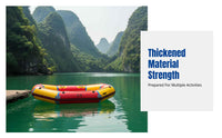 Hard Bottom Inflatable Kayak, Reinforced Raft, Durable Fishing Boat, Dual Chamber, Drifting, Emergency Use, Multi-purpose