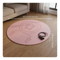Round Jump Rope Mat Soundproof Circular Skipping Mat Non-Slip Fitness Equipment for Home Gym