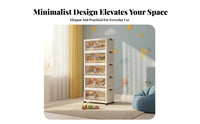 Wheeled Organizer with Doors Installationtool-no-assembly foldable Wheeled Wardrobe