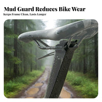 Cycle Seatpost Mudguard Easy Installation Silicone Seatpost Mudguard Dropper Post Protector Lightweight for Mountain Bikers