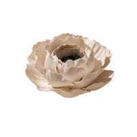 Flower-Shaped Scent Holder Layered Petal Ceramic Flower Burner Textured Ceramic Scent Holder
