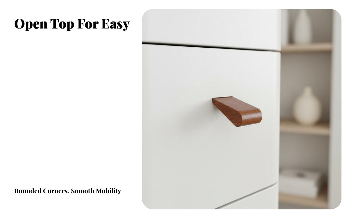 Narrow Storage Organizer Space-Saving Design Narrow Drawer Cabinet Removable Drawers Japanese Design Dresser for Homeowners, Bedroom, Living Room