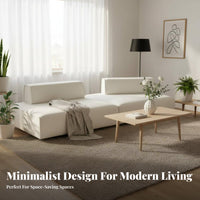 Tofu Block Sofa Minimalist aesthetic Reconfigurable Block Sofa Japanese Aesthetic configurable Seating for Minimalists, Small Spaces, Lounge Area, Home creamy whiteice