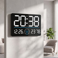 LED Digital Wall Clock Digital Wall Clock High-Contrast for Office, Bedroom