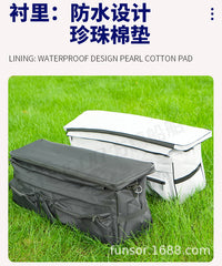 Fangsui Upgraded Seat Bag 2.0 for Inflatable Boat, 600D Oxford Cloth, Waterproof and Wear-Resistant Storage Bag