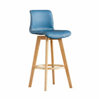 Footrest Included rotating Bar Stool with Backrest Stable Base Counter Chair Modern Design Seating Furniture Easy to Clean for Homeowners, Guests, Business Owners, Cafe, Front Desk, Bistro, Kitchen Island