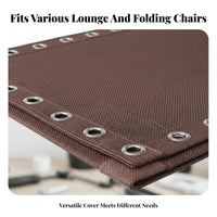 Strong Elastic Cords Zero Weightless Chair Replacement Cloth Long-Lasting Zero Weightless Chair Replacement Textile Quick-Drying Folding Lounger Repair Canvas Universal Fit for DIY Enthusiasts, Homeowners, Camping, Balcony, Backyard, Poolside