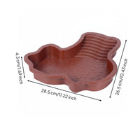 Anti-Slip Surface Turtle Bathing Basin Easy to Clean Turtle Soaking Tub Thickened Material Amphibian Water Bowl with Ramp Multipurpose for Small Reptiles, Vivarium