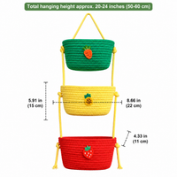 hanging storage baskets