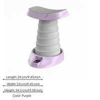Molded Plastic Push-up Assist Assistant Ribbed Column Freestanding Push-up Stand Matte Finish Exercise Handles Curved Top for Floor Use