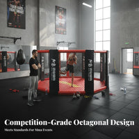 MMA Eight-Sided Cage Heavy Duty Competition Fighting Arena Professional Freestanding Fighting Cage for Gym Owners, Athletes, Training Center
