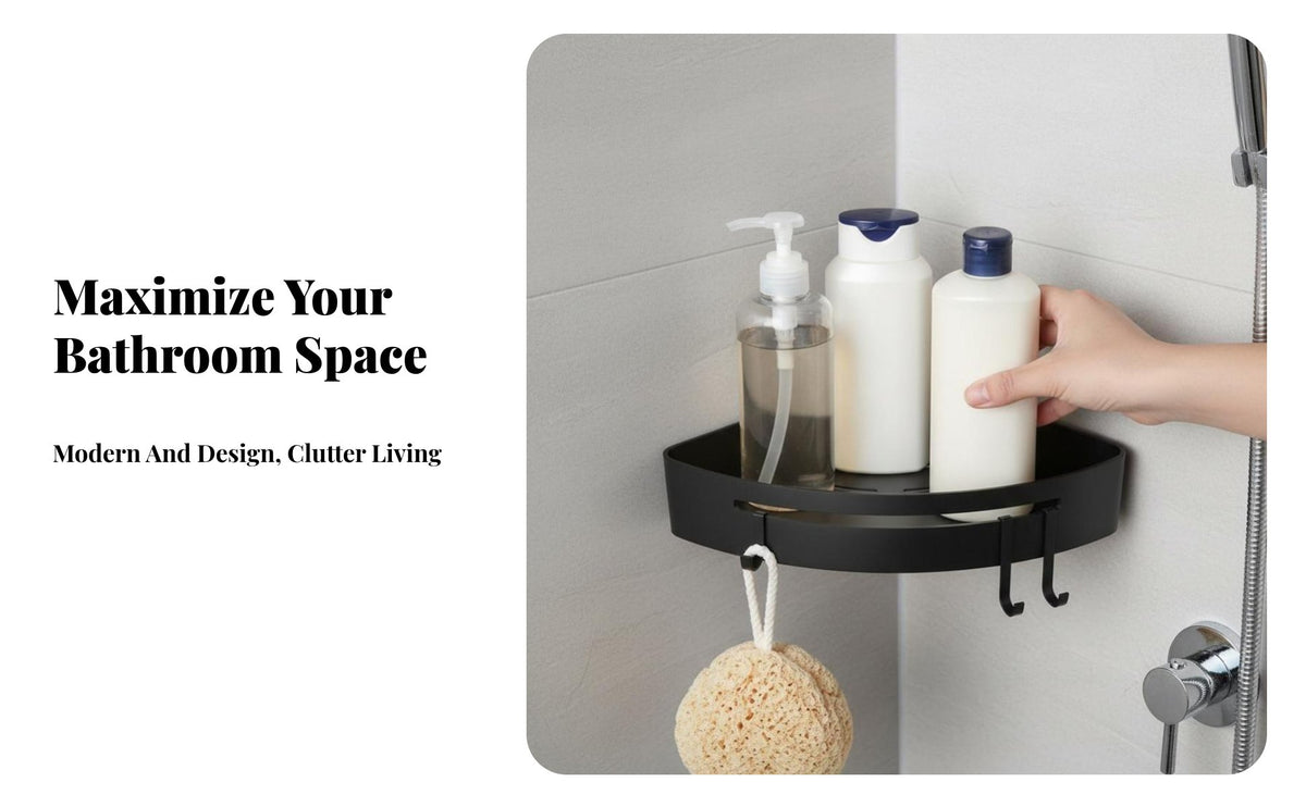 Corner Shower organizer no-drill Installation Corner Mounting Shelf Rustresistant