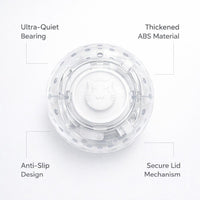 Hamster Exercise Ball, Small Animal Running Wheel, Silent Bearing Toy, Thickened, Pet Activity Roller, 14cm White