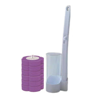 Disposable Toilet Brush Set Replaceable Toilet Cleaning System Cleaner Hygienic Wall-Mounted for Bathroom
