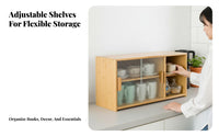 Multi-Tier Shelving Unit Space-Saving Multi-Tier Standing Shelf for Living Room