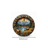 Silent 3D Wall Clock Quiet Clock with Raised Numerals Battery Powered Timepiece Easy to Read for Living Room, Bedroom, Study, Entryway