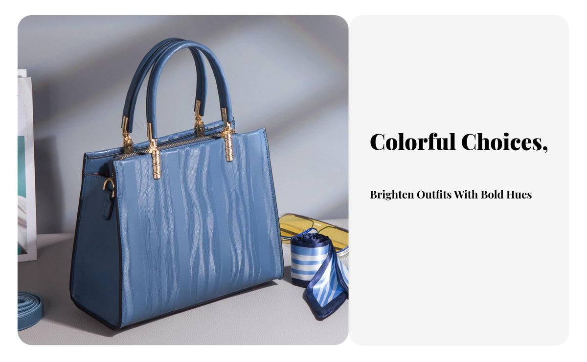 Handbag Large Capacity Top Handle Elegant Tote for Moms, Office, Work, Commuting
