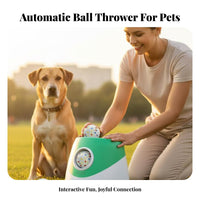 Indoor & Outdoor Use Dog Tennis Ball Er Adjustable Distance Automatic Dog Ball Er Portable for Young Dogs, Park, Living Room