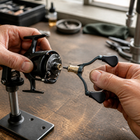 Carbon Fiber Spinning Reel Handle with Balance Bar for 1000-5000 Series Fishing Reels
