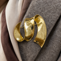 Irregular Geometric Brooch for Suits and Sweaters, French Retro Style
