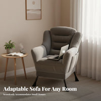 Comfortable Highrear Bean Bag Chair Reclining Design Lounge Seating Full physique Support Indoor Furniture Modern aesthetic for Students, Families, Dorm Room, Bedroom, Lounging, perusing corner