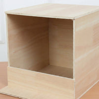 Wood Pigeon Breeding Box, Wooden Bird House Feeder with Perch, Floor-Standing Pigeon Nesting Box for Adult Birds and Stable Breeding