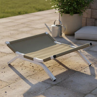 Moisture-Proof Elevated Dog Bed Breathable Raised Pet Cot All-Season Use Dog Sling Bed Scratch-Resistant for Outdoor
