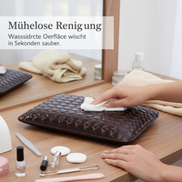 PU Leather Nail Art Hand Pillow & Mat Set, Waterproof, Durable, 8 Colors Available