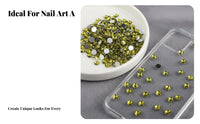1000 Pieces Flatback Rhinestones Handmade Resin Craft Jewels Non Hotfix Nail Craft Jewels for Hobbyists, Fashion Enthusiasts, Scrapbooking, Home Decor