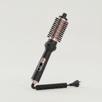 Electric Heated Styling Comb Shiny Hot Brush with Cylindrical Head Heated Hair Styling Brush Fast Heating Hot Comb Dual-Voltage