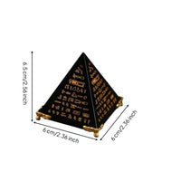 Faceted Pyramid Ornament Decorative Tetrahedral Ornament Collectible Home Decor