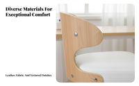 Armless Rolling Desk Chair Space-Saving Design rotating Stool Padded Seat