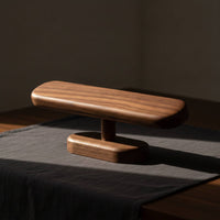 Watch Display Stand Walnut Finish Lumber Watch Holder Compact Organizer for Nightstand