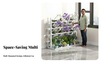 Multi-Tier Plant Stand Stable Structure Space-Saving Plant Rack Large Capacity Tiered Flower Display Rack for Balcony, Living Room, Indoor