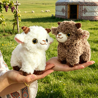 Sheep Stuffed Toy Fuzzy Sheep Stuffed Animal Plushie Soft Cartoon for Children, Shelf, Desk