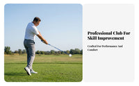 Golf Swing Exerciser Lightweight Fiberglass Golf Practitioner Club Grip Practitioner Fits Standard Grips