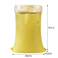 Lined Woven Bag Moving Bags, Debris Sacks Heavy Duty 50-100kg Capacity, Waterproof Tear-Resistant Sacks for Sand, Grain and Construction Waste