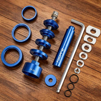 Easy to Use BB86 PF30 Tool Aluminum Alloy Interference-Fit Bottom Bracket Tool CNC Machined Bearing Press Set Non-Slip for Garage