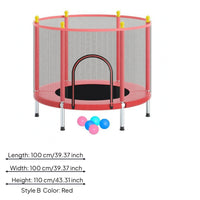Stability Pads Children's Indoor Trampoline Easy Assembly Kids Trampoline Astm Certified