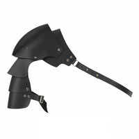 Adjustable Leather Pauldron with Buckles
