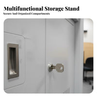 Multi-Functional Multimedia Lectern Cold-Rolled Steel Construction Teacher Presentation Desk Minimalist Design Electronic Lectern Storage Cabinet Rust for Teachers, Speaker S, Classrooms, Conference Rooms, Lecture Halls, Auditoriums