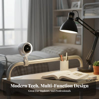 High Speed Rechargeable Clip Fan Quiet Operation Clip on Fan Strong Wind for Away Ice Workers, Dorm Residents, Desktop, Dormitory, Bedside