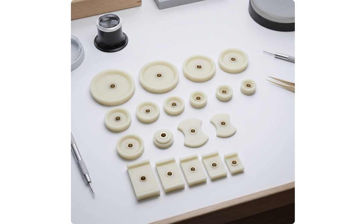 20 Pieces Watch Press Dies Nylon Watch Case Dies for Watchmakers, Hobbyists