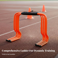 Multi-Functional Agility Ladder Portable with Carry Bag Footwork Training Ladder Lightweight Soccer Training Kit Long-Lasting Construction for Athletes, Coaches, Kids, Field Exercises, Gym Workouts