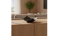 Aluminum Tray Decorative Irregular Metal Bowl Shallow Brushed Metal Tray for Tabletop, Coffee Table, Dining Room