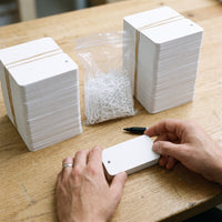 Blank Small Cards with Hole, Universal Hang Tag Labels, 1000 Sheets