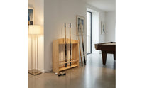 Freestanding Billiard Cue Rack Organizer Space-Saving Furniture Sturdy for Game Rooms