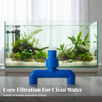 Rotating Water Outlet Wet-Dry Strainer Compatible Water-Powered Rotating Outlet Freshwater and Saltwater Centrifugal Current Nozzle for Sump Tanks