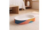 Cat Scratching Nest Corrugated Cat Scratcher Bed Cardboard Scratcher with Rims for Apartments